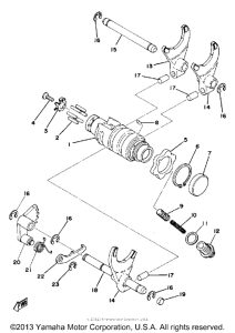 TY250D Переключение скоростей