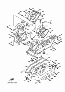 XC50H クランクケース