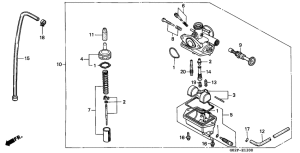 NSR50F Carburetor assy
