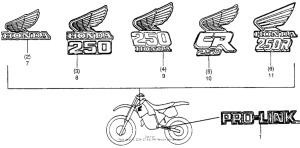 CR250R Наклейки