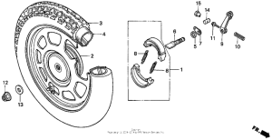 CH80 Переднее колесо