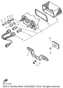 FZR600RG Фонарь