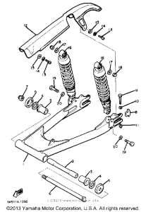 XJ550H Задний рычаг подвески