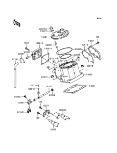 KX125 Цилиндр и головка цилиндров