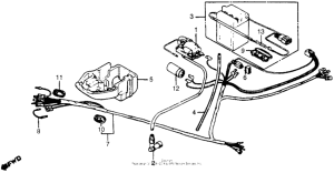 NC50 Wire harness + ignition coil + battery 80