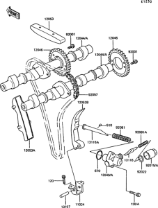 Z550 Распред вал