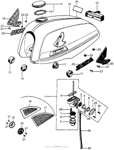 CL70 Топливный бак