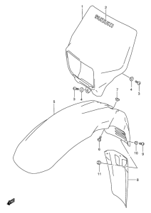 DR650 Фара головного света
