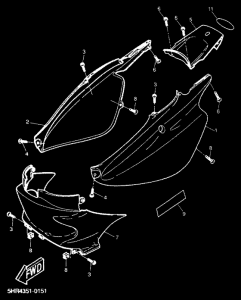 CW50RS Боковая крышка