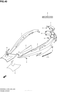 AN400Z (ABS) Frame Cover (An400Zal4 E28)