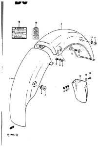 GP100 Заднее крыло