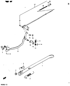 DR200 Подножки