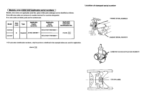 CG125 *Applicable serial numbers