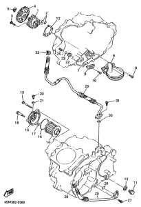 XT500E Масляный насос