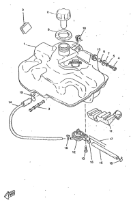 CW50RSX Топливный бак