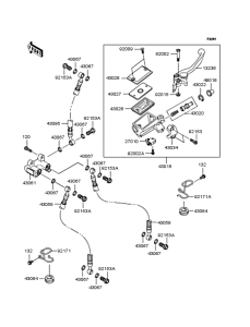 ZR1100 Главный тормозной цилиндр