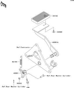  Педаль тормоза