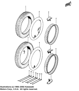 KX125 Колеса,покрышки