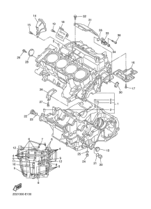 FJR1300AS Картер двигателя