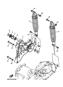 YP400 Rear arm & suspension