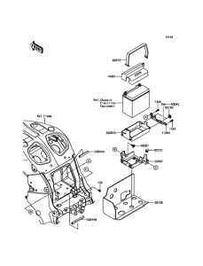 ZX1400 Короб для АКБ