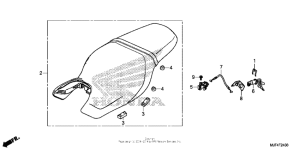 CTX700N DCT Сиденье
