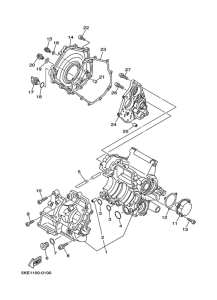 TZ250 Картер двигателя