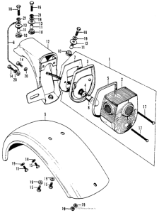 CT70 Taillight + rear fender