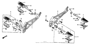VF700F Подножки