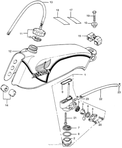 TL250 Топливный бак
