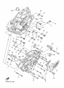 YZ250F Картер двигателя