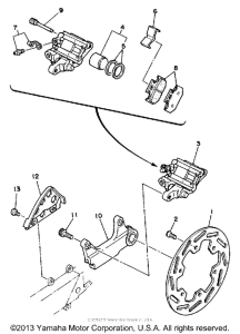 WR500ZD Задний суппорт