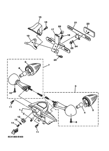 XV1900A Taillight unit ass`y