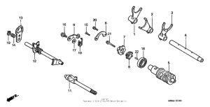 VT1100C3 Вилка переключения передач