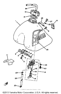YZ60J Топливный бак