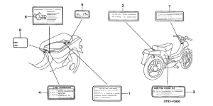 PK50S Лейбл предостережения