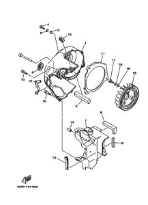 XC125V YJ125X Воздухоотвод и вентилятор