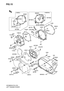 VZ1600 Левая капот