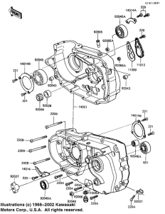 KL250 Картер двигателя
