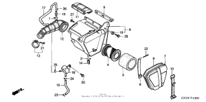 XR80R Воздушный фильтр