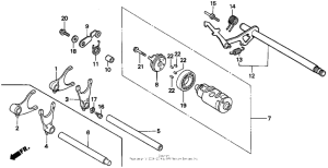 VT600C Вилка переключения передач