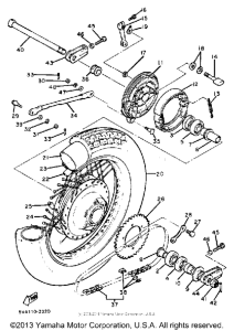 XS650SJ Переднее колесо