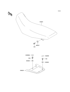 KL650 Сиденье