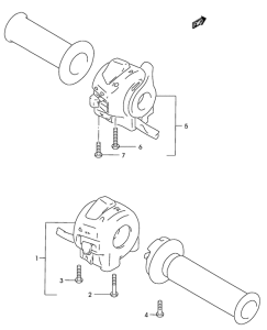 GZ125 Рулевой переключатель