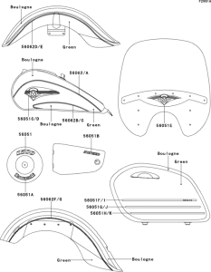 VN1500 Decals(boulogne / green)