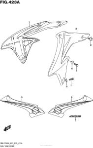 RM-Z250 Fuel Tank Cover