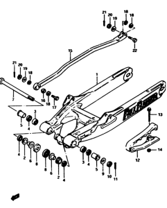 RM500 Маятник задний
