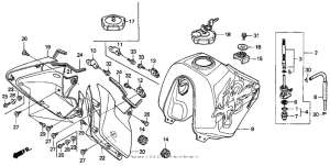XR650L Топливный бак