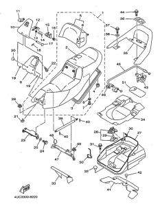 YP250 Сиденье