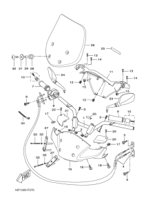 VP250 Steering handle & cable